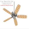 Crabs and Shells Yellow Sunshine - Ceiling Fan Skin Kit fits most 42 inch fans (FAN and BLADES SOLD SEPARATELY) view 2