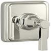 Kohler K-T13174-4A-SN 1-Handle Lever Pure Volume Control Valve Trim Nickel view 1