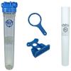 Tankless Water Heater Filter, KleenWater KW2520SCALEX Tankless Hot Water Filter System, Polyphosphate Filter for Scale Prevention view 1