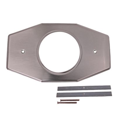 Westbrass D502-07 One-Hole Remodel Plate for Moen and Delta, Satin Nickel