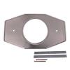 Westbrass D502-07 One-Hole Remodel Plate for Moen and Delta, Satin Nickel view 1