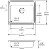 Elkay Lustertone Classic LRAD2521654 Single Bowl Drop-In Stainless Steel ADA Sink view 2
