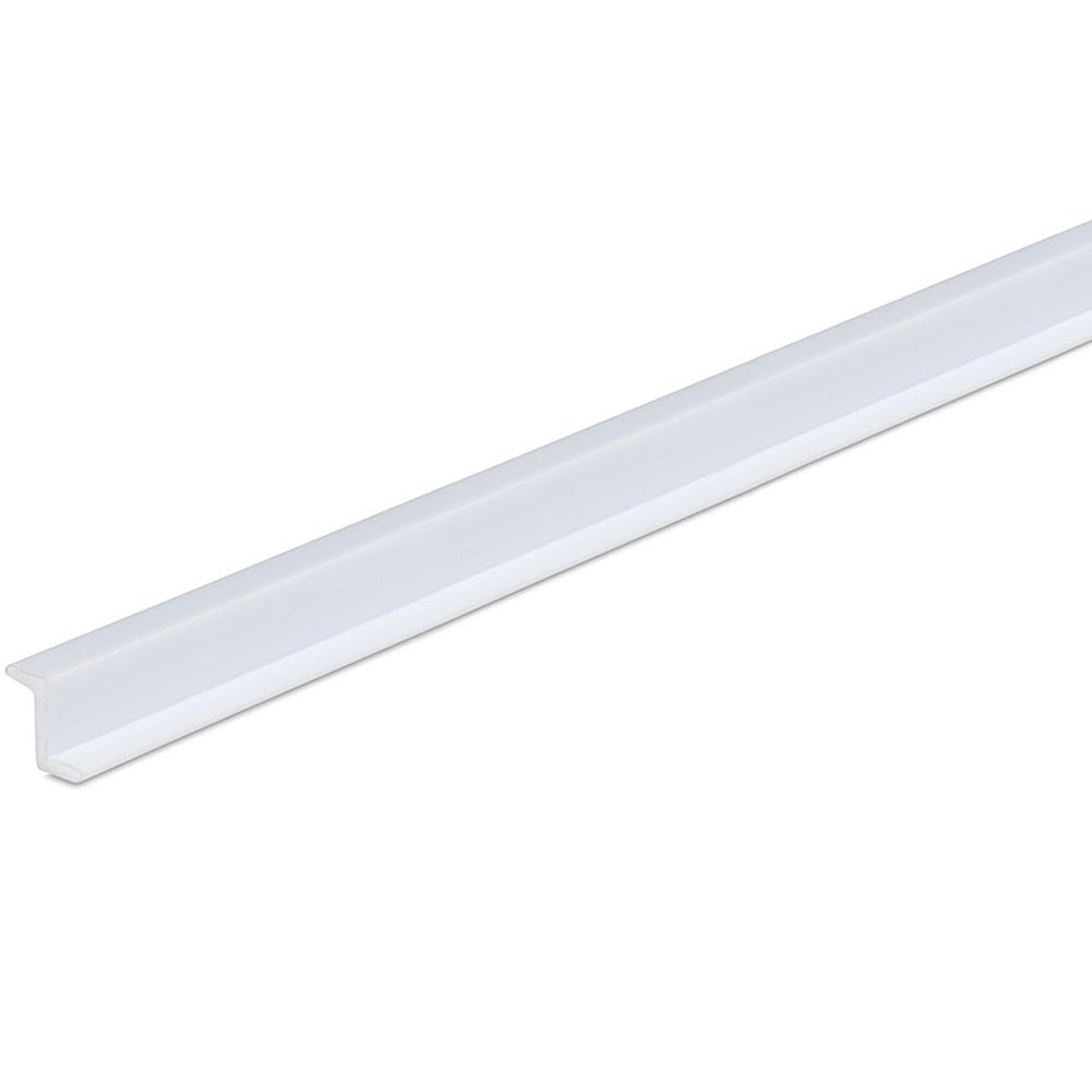 0.12 X 15 in. ZEE BAR STYRENE, White, 8PK