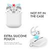 AhaStyle 3 Pairs AirPods Ear Hooks Cover Silicone Accessories Compatible with Apple AirPods and EarPods Headphones(Milk White) view 2