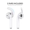 AhaStyle 3 Pairs AirPods Ear Hooks Cover Silicone Accessories Compatible with Apple AirPods and EarPods Headphones(Milk White) view 3