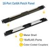 uxcell 110 Type 16 Ports Cat6A Patch Panel Wallmount Rackmount Unsheilded view 3