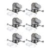 HALO 6" New Construction Recessed Lighting Housing/Can 6-Pack, IC-Rated, Air-Tite, E26 Base, Kit w/ 6 White Baffle Trims view 1