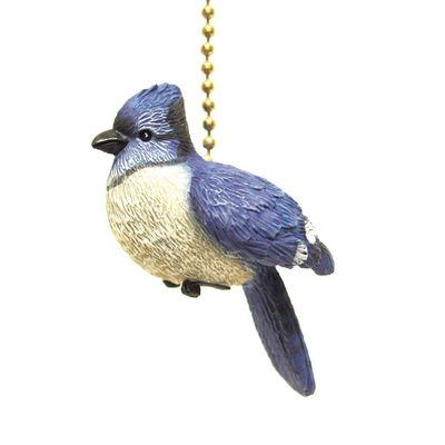 Clementine Designs Blue Jay Song Bird Ceiling Fan Pull Chain