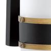 Crystorama Capsule 1 Light Matte Black + Textured Gold Outdoor Sconce view 3