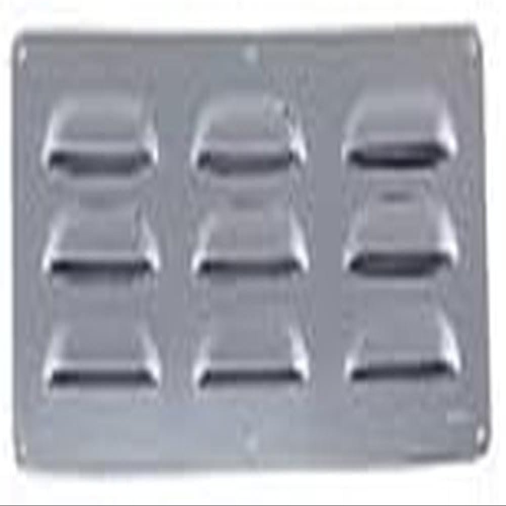 Perko 033509ADP Chrome Brass Louver Ventilator - 2.5" x 11"