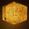 Brownfolds Paper Lantern; Handmade Paper With Real Grass White view 1