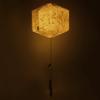 Brownfolds Paper Lantern; Handmade Paper With Real Grass White view 4