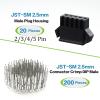 OCR 2.5mm Pitch JST SM Connector 2 3 4 5 Pin Male/ Female Housing Plug Connector Assortment Kit 560Pcs view 2