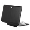 MOSISO Case Compatible with MacBook Air 13.6 inch M4 M3 M2 2025-2022 /Air 13 M1 2022-2018 /Pro 13 inch M2 M1 2025-2016, PU Leather Portfolio Protective Stand Cover, Black view 2