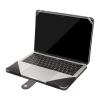 MOSISO Case Compatible with MacBook Air 13.6 inch M4 M3 M2 2025-2022 /Air 13 M1 2022-2018 /Pro 13 inch M2 M1 2025-2016, PU Leather Portfolio Protective Stand Cover, Black view 3