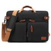 CoolBELL Convertible Backpack Messenger Shoulder Bag Laptop Case Handbag Business Briefcase Multi-Functional Travel Rucksack Fits 17.3 Inch Laptop for Men/Women (Black) view 1