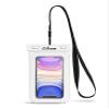 CaliCase Extra Large Waterproof Floating Phone Pouch - IPX8 Waterproof Floating Phone Case with Lanyard for iPhone X-15/ S20-S24/ Pixel 4-8 - White view 1