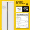 GETINLIGHT 9-Inch Swivel LED Under Cabinet Light, 3-CCT Selectable, White view 2