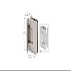 CRL PLY037SC Satin Chrome Plymouth Series Wall Mount 'H' Back Plate Hinge view 2