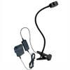 LUMINTURS(TM) 5W LED Clip Clamp Lamp Fixture ON/Off Button with Plug Book Light Black Shell Warm White view 3