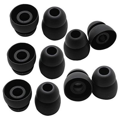 Alitutumao 10pcs Replacement Earbuds Silicone Ear Tips Compatible with Powerbeats 2 Powerbeats 3 Wireless Headphones (Double Flange)