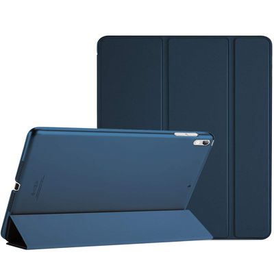 ProCase Smart Casefor 10.5 iPad Air 3rd Generation 2019 / iPad Pro 2017, Slim Stand Cover with Translucent Frosted Back for iPad Air 3 -Blue