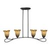Dale Tiffany AH15014 Hand Blown Art Glass Island Fixture, 4-Light, Valley Glen view 1