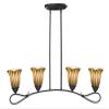 Dale Tiffany AH15014 Hand Blown Art Glass Island Fixture, 4-Light, Valley Glen view 2