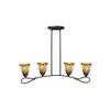 Dale Tiffany AH15014 Hand Blown Art Glass Island Fixture, 4-Light, Valley Glen view 3
