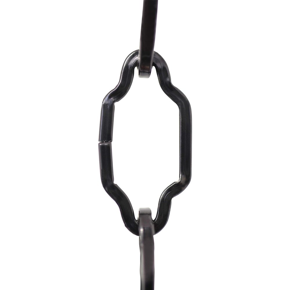 RCH Hardware CH-S57-30-BLK Steel Chandelier Chain, Black (1 Foot)