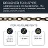 RCH Hardware CH-S53-14-BLK Steel Clock Chain 14 Gauge, Black (1 Foot) view 2