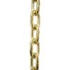 RCH Hardware CH-S53-14-PB Steel Clock Chain 14 Gauge, Polished Brass (1 Foot) view 1