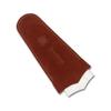Spyderco Fine Grit Golden Stone Sharpener - Alumina Ceramic, Duckfoot Shape, Versatile Sharpening Device, with Suede Case - Model 308F view 2