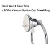BOPai Drill Free Powerful Vacuum Suction Cup Towel Ring Shower Washcloth Hand Towel Round Holder view 3