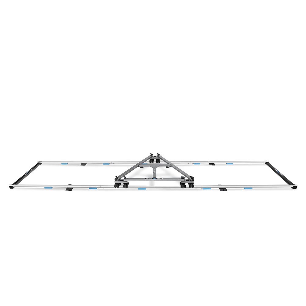 PROAIM Swift Dolly with 12ft Straight Track for Jib Camera Crane. Built for Light Travel & Quick Setup. Payload: Dolly - 159kg /350lb (P-SFT-DT-12)