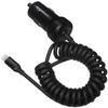 Amazon Basics 12W (5V, 2.4A) Fast Car Charger with Coiled Lightning Cable, MFi Certified for iPhone, iPad and Apple Devices, 1.5 ft, Black view 1