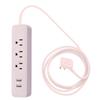 Globe Electric - 78257 Designer Series Power Strip, Rose 3 Outlet view 1