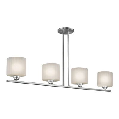 FORTE Oscar - 4 Light Island Pendant-7.75 Inches Tall and 6 Inches Wide