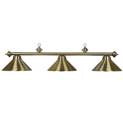 RAM Gamerooms PR54 Antique Brass 3-Light Billiard-Light - PR54