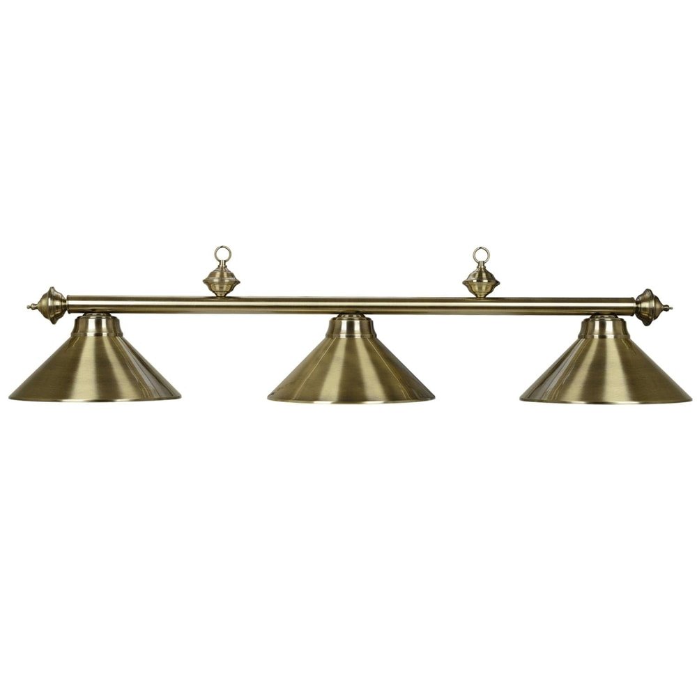 RAM Gamerooms PR54 Antique Brass 3-Light Billiard-Light - PR54