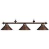RAM Gamerooms PR54 Antique Brass 3-Light Billiard-Light - PR54 view 3