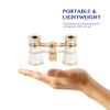 Aomekie Opera Glasses Binoculars 3X25 Theater Glasses Mini Binocular Compact with Chain for Adults Women in Musical Concert (White) view 2