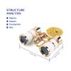 Aomekie Opera Glasses Binoculars 3X25 Theater Glasses Mini Binocular Compact with Chain for Adults Women in Musical Concert (White) view 3