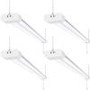 hykolity 4 Pack 4FT LED Shop Light, Linkable Utility Shop Lights, 42W, 5000K Daylight White Shop Light for Garages, Workshops,Hanging or FlushMount, Power Cord with Pull Chain Switch, ETL view 1