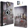 JYtrend Case for iPad Air 2, Rotating Stand Smart Case Cover Magnetic Auto Wake Up/Sleep for A1566 A1567 MGLW2LL/A MH0W2LL/A MGL12LL/A MH2V2LL/A MH2W2LL/A MH2U2LL/A (Butterfly) view 1