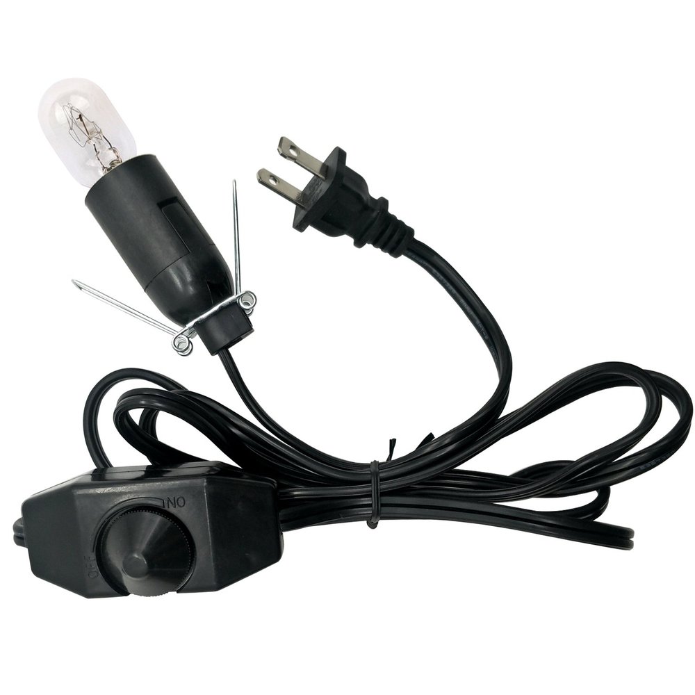 haraqi Himalayan Salt Lamp Cord and Bulb with Dimmer Switch