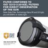 Celestron 94244 EclipSmart Solar Eclipse Telescope Filter  ISO 12312-2 Compliant, Secure Fit with Solar Safe Film, Works with 8 Schmidt-Cassegrain/EdgeHD Telescopes, Black view 2