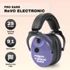 Pro Ears ReVO Electronic Earmuffs, Child-Sized Hearing Protection Muff, NRR 25, Dual Circuit Boards, Exclusive DLSC Technology, Pro Form Leather Seals, Made in USA, Purple Rain view 3