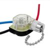 Ceiling Fan Pull Chain Switch Nickel 3 Speed Off-On(A)-On(B)-On(A&B) with 6" Leads MPI-70025 view 1