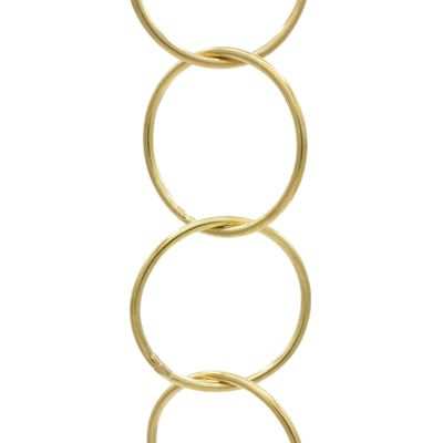 RCH Hardware CH-41L-PB Brass Chandelier Chain, Polished Brass (1 Foot)